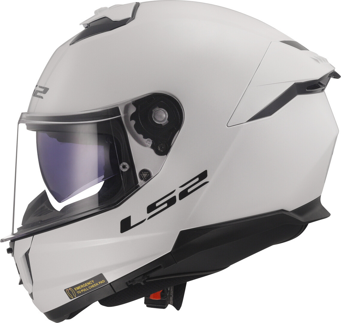 Kask integralny LS2 FF808 STREAM II SOLID WHITE homologacja ECE 22.06