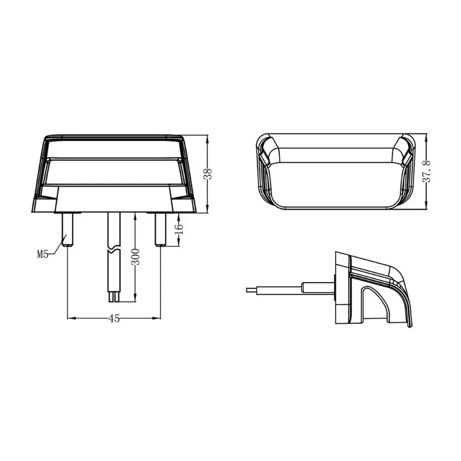 Lampa podświetlenia rejestracji 4 Led 0,65/1,30W 12V/24V ECE R4 ECE R10