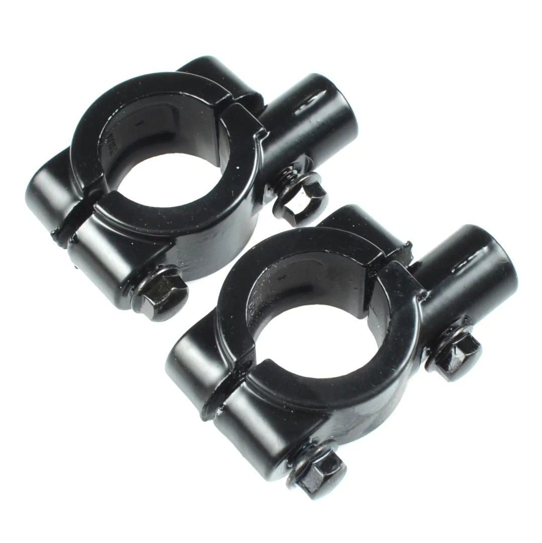 Obejmy kierownicy na lusterko uniwersalne czarne 22mm M8x1,25