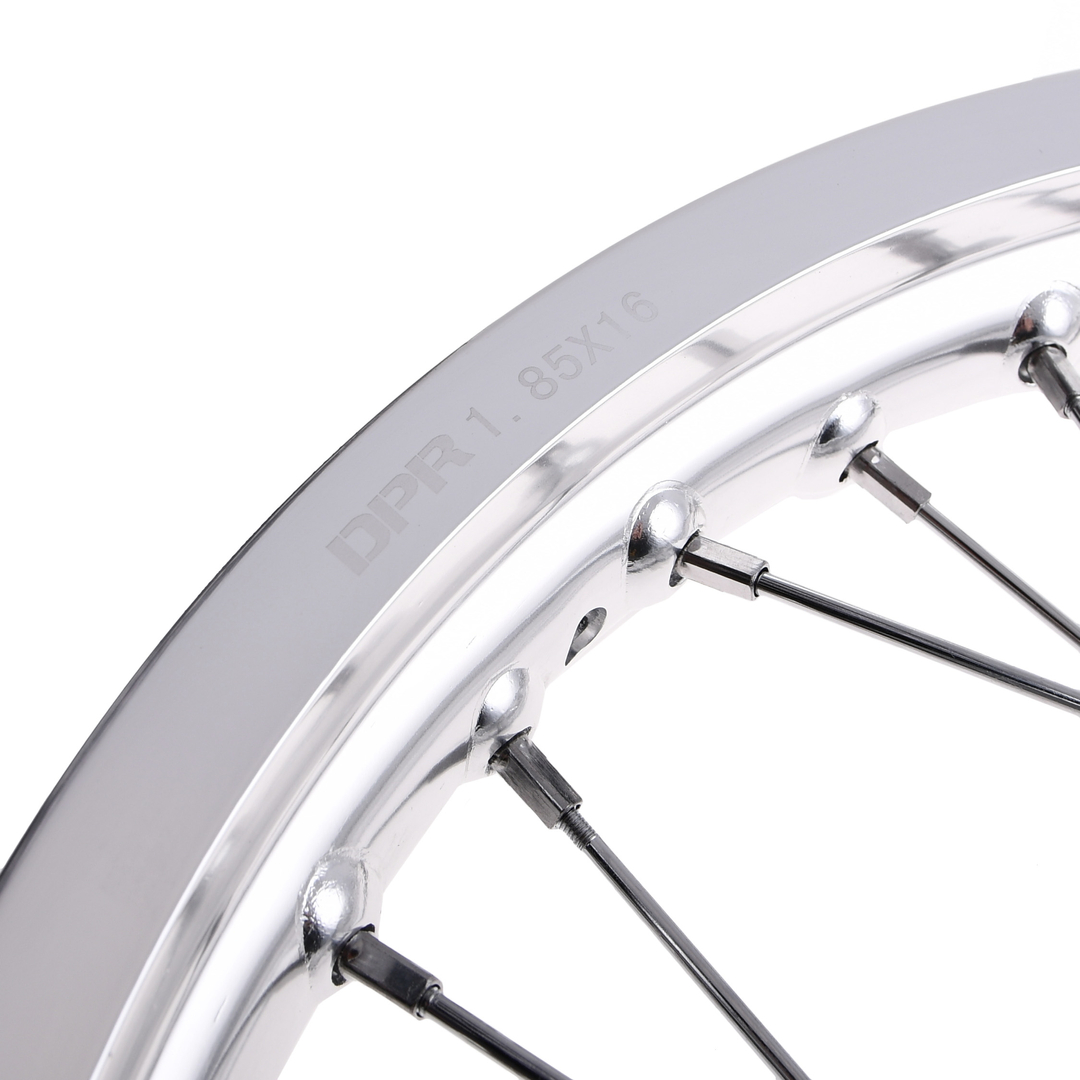 Koło jezdne 1,85x16 Simson S51 alu szprychy chrom DPR