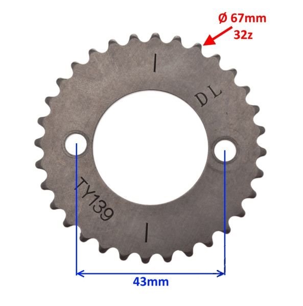 Zębatka koło wałka rozrządu Zipp VZ-2 125ccm