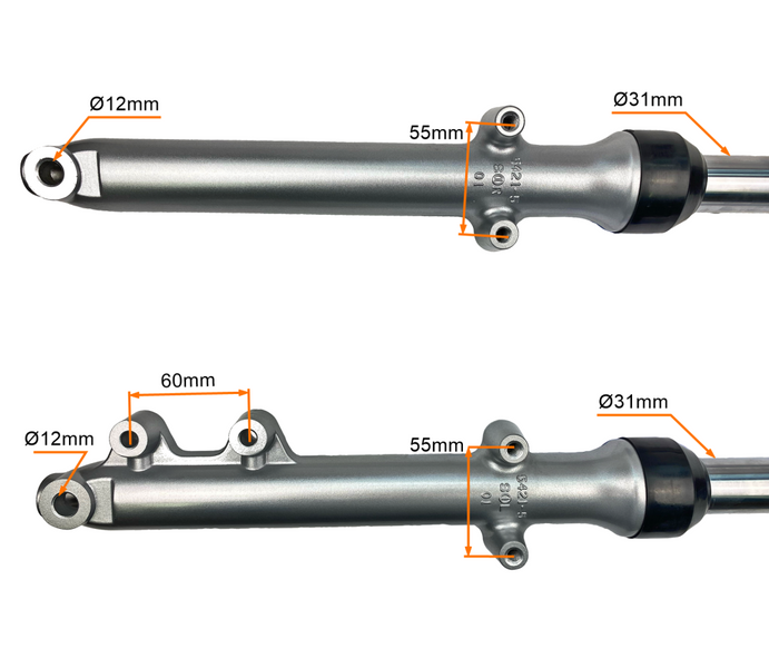 Amortyzatory przód lewy prawy 78cm Zipp Neken Benzer Shaft GM Motors Street
