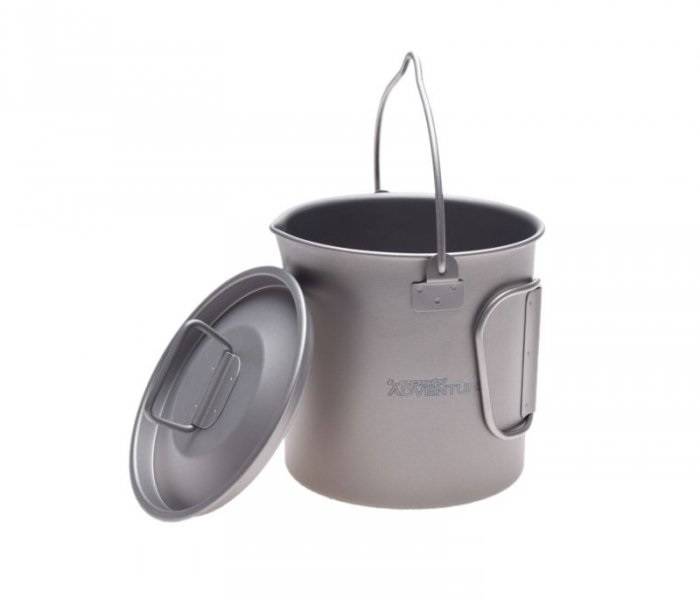 Kubek garnek tytanowy siatka kemping camping
