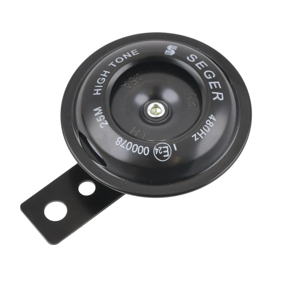 Klakson sygnał dźwiękowy 12V czarny 480Hz Seger E24