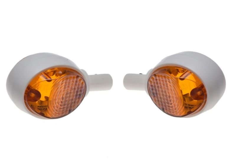 Kierunkowskazy Simson Schwalbe białe MZ ES TS 6V