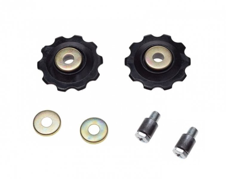 Koło przerzutki plast 10z rowerowe 2 szt śruba m6