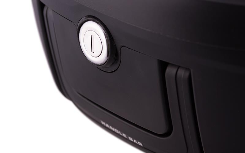 Kufer Moretti MR-808 28 l czarny biały odblask