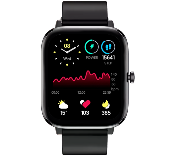 Smartwatch Rubicon RNCE79 grafitowy i czarny pasek