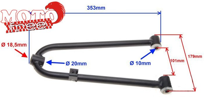 Wahacz górny prawy przód quad atv 150 automat