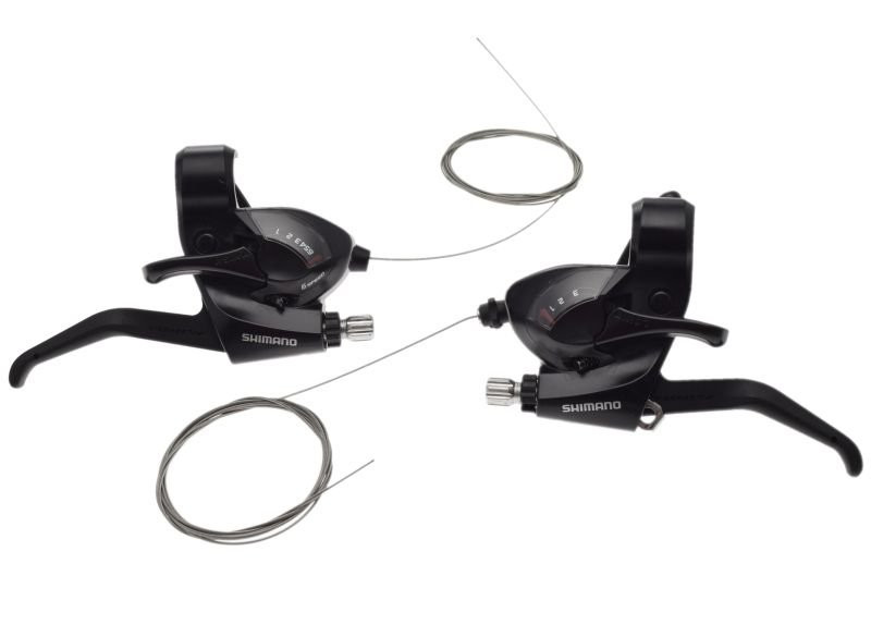 Dźwignie rowerowe zespolone Shimano STEF41-3/6R
