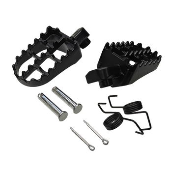 Podnóżki czarne cross pitbike MRF 120 140 Kayo Honda CRF50 Pitgang Apollo