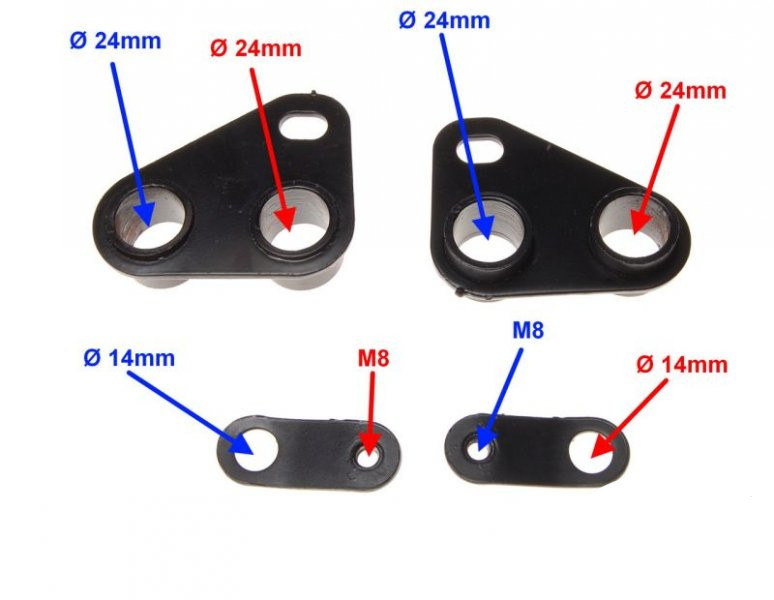 Mocowanie silnika quad atv SHINERAY ATV200 ST-9 KPL