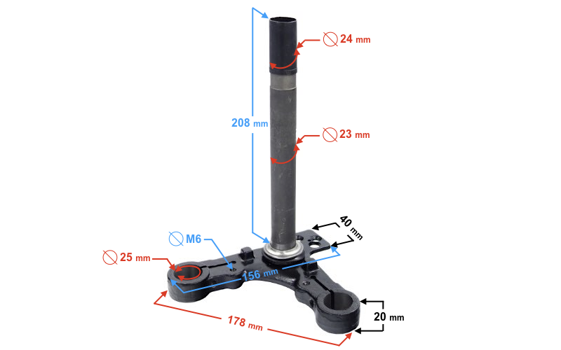 Sztyca półka motoroweru Barton Ranger Classic (E4)