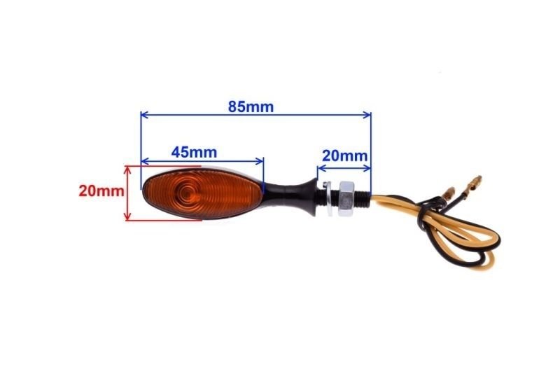 Kierunkowskaz łezka pomarańczowy zwykły