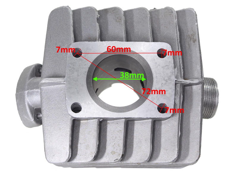 Cylinder 38mm 2 bieg 023 romet kadet ogar komar