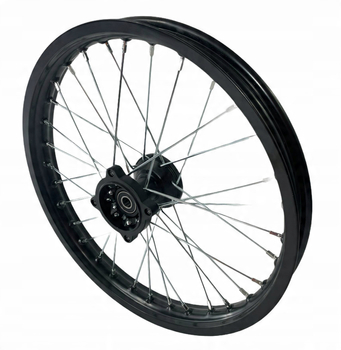 Felga przód 1.6x17 cali aluminiowa czarna pitbike MRF 120 140 RC Kayo Pitgang