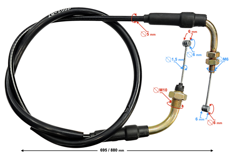 Linka gazu Barton Sprint Fighter Volcano 50 Euro5