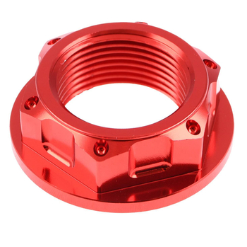 Nakrętka półki widelca M24x1,5 czerwona aluminiowa DPR Performance