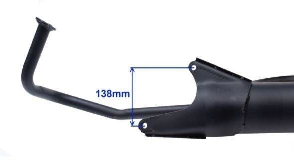 TŁUMIK BEZ KATALIZATORA 4T GY6 Wilga Vapor Ventus