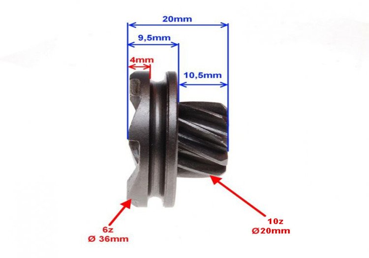 Koło rozrusznika nożnego 2t Keeway Hurricane