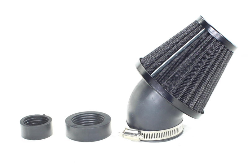 Filtr powietrza stożkowy 45° 48mm 2 adaptery 28 mm 35 mm
