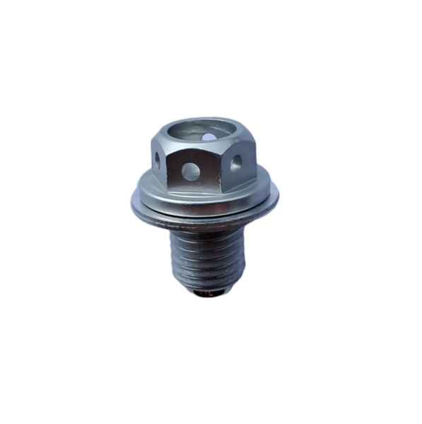 Korek spustowy oleju z magnesem srebrny pitbike MRF Kayo Pitgang RXF