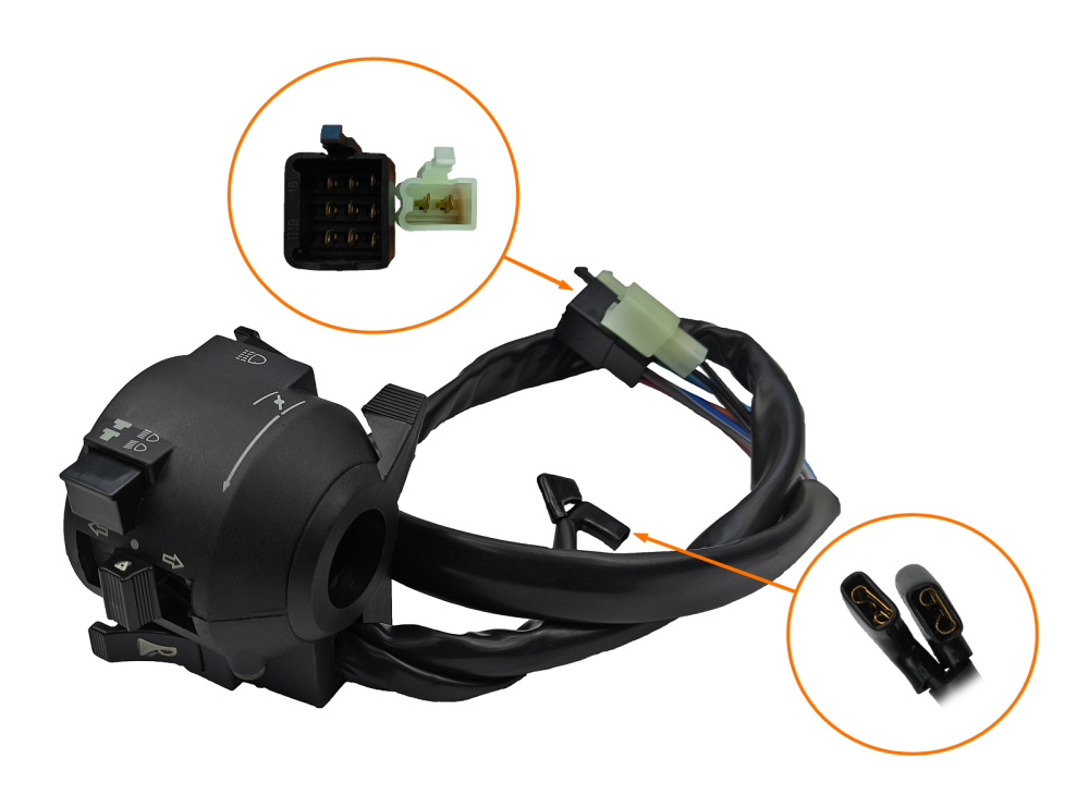 Przełączniki kierownicy lewe motocykl Wektor Jinlun Raven Romet