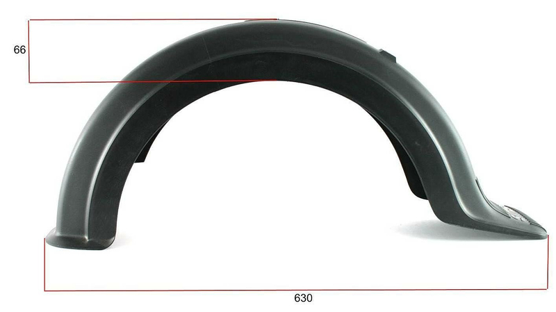 Błotnik tył plastikowy czarny ddr simson sr50