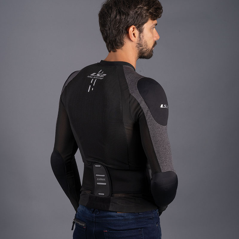 Bluza motocyklowa męska LS2 X-Armor Man Black Silver