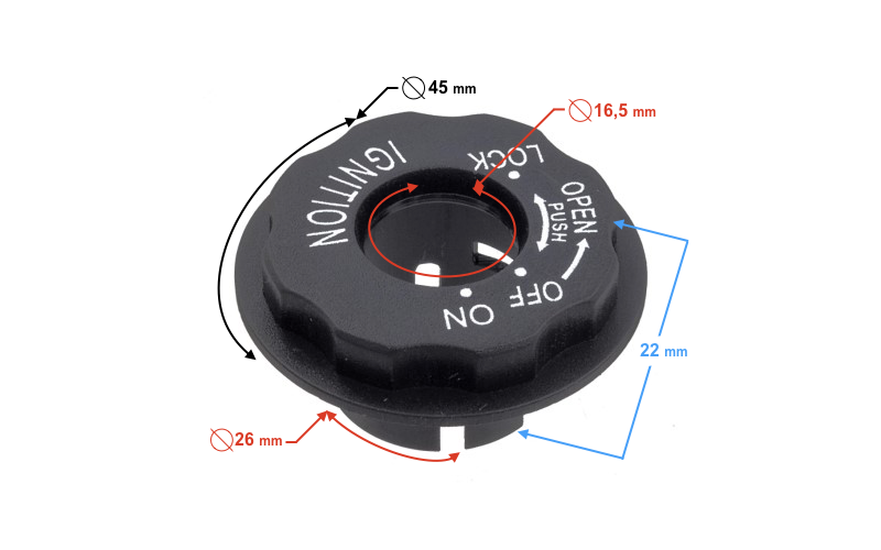 Obudowa osłona plastik stacyjki Barton B-max