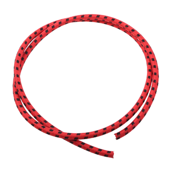 Przewód wysokiego napięcia 7mm w oplocie bawełnianym czerwono czarny 1 metr