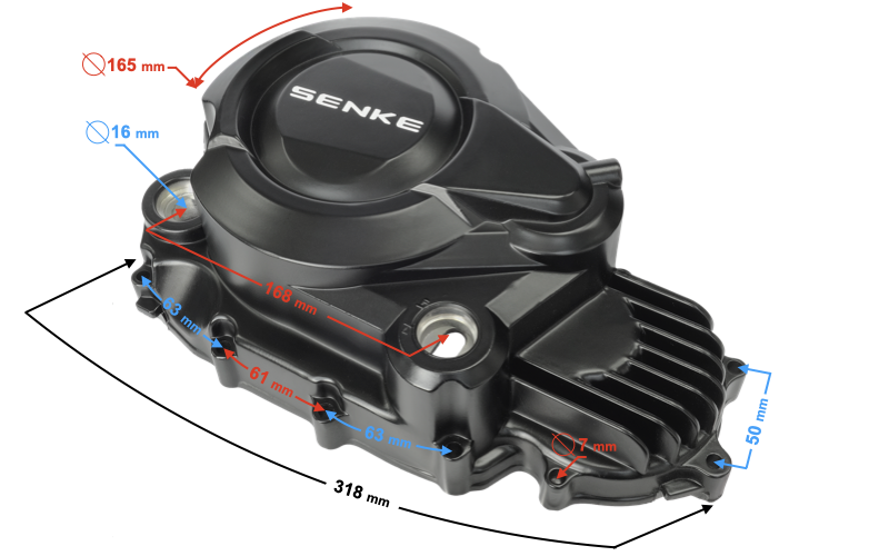 Pokrywa karteru prawa do Barton Classic 125