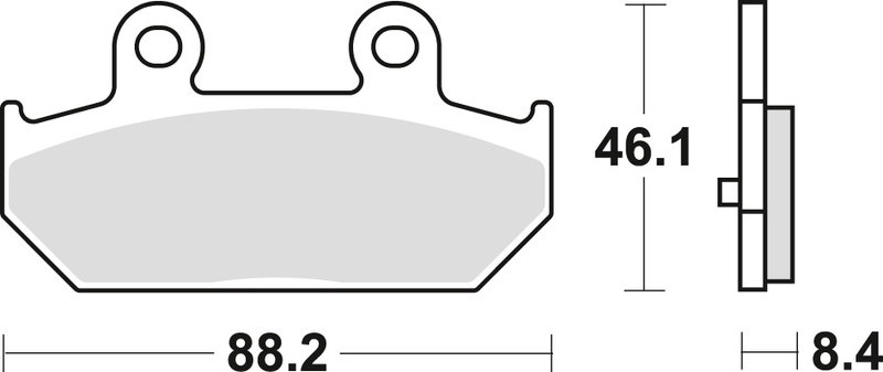 TRW klocki hamulcowe KH412 SUZUKI AN 400 BURGMAN