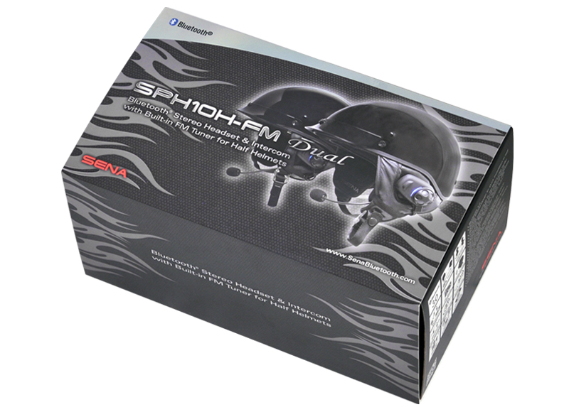 Sena interkom motocyklowy SPH10H do 700m z radiem oraz mikrofonem 2 zestawy