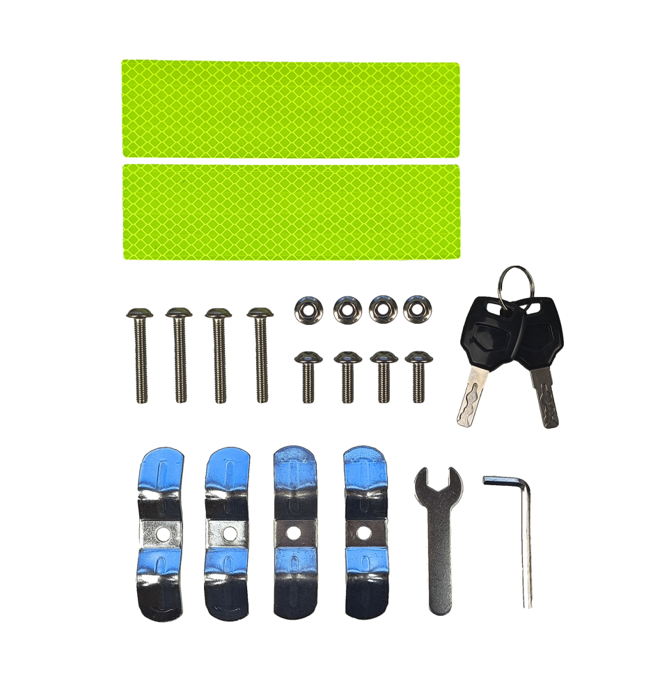 Kufer centralny aluminiowy czarny 45l odpinany wodoszczelny 42x32x33,5cm