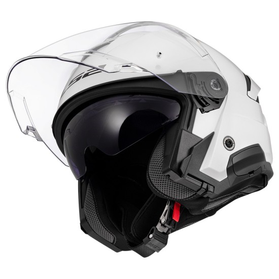Kask otwarty LS2 OF618 Verso II Solid White homologacja ECE 22.06