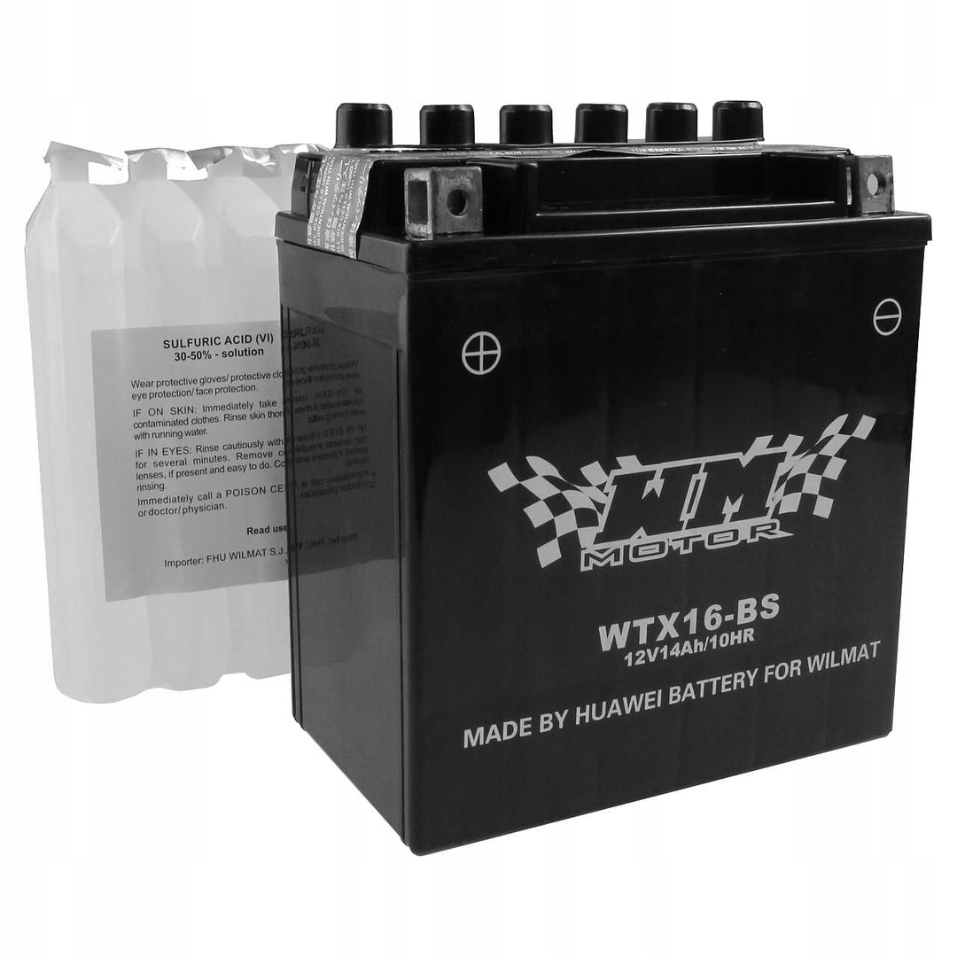 Akumulator wtx16-bs ( ytx16-bs ) wm motor 12 volt