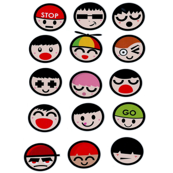 Naklejki Motocyklowe Zestaw Arkusz 24x32cm Miny