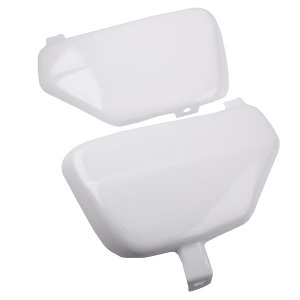 Pokrywy osłony boczne białe tworzywo lewa + prawa WSK 125 175