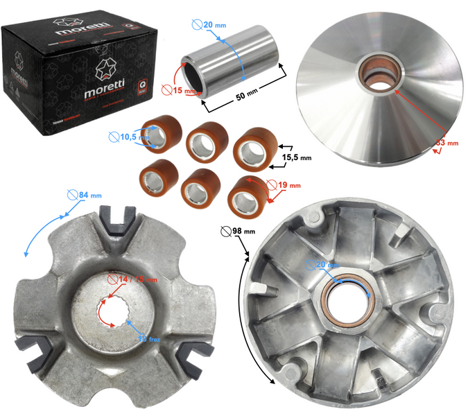 Wariator skuter Gilera Runner Stalker 50 Piaggio NRG Zip Sfera TPH Free ET2