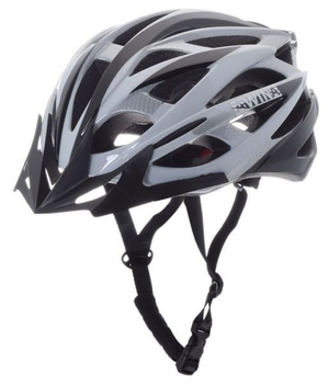 Kask rowerowy awina by moon mtb l srebrno/czarny