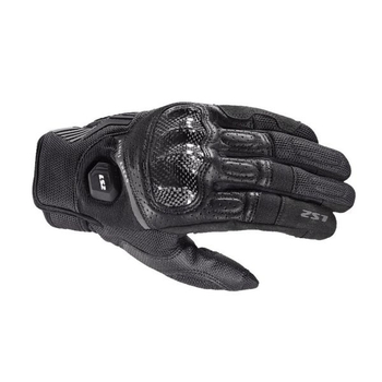 Rękawice motocyklowe męskie LS2 Atom Man Black