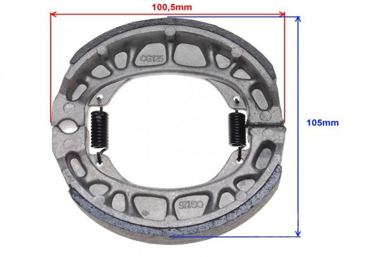 Szczęki hamulcowe hamulca skuter silnik 2t 4t gy6
