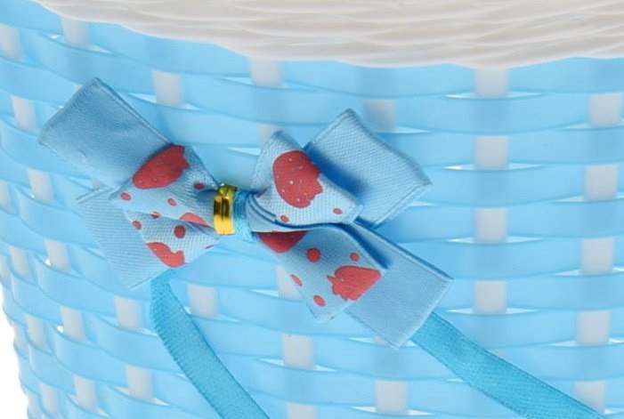 Kosz rowerowy dziecięcy na kierownicę niebieski