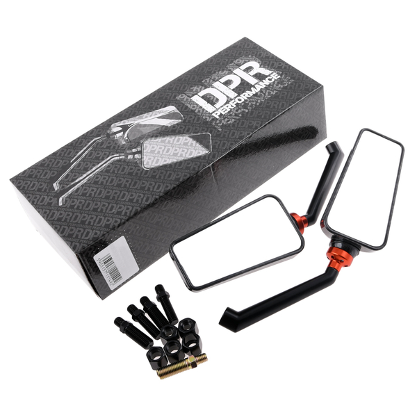 Lusterka uniwersalne M8 M10 carbon połysk solidna konstrukcja DPR Performance