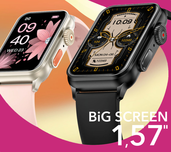 Smartwatch zegarek Rubicon męski RNCF06 czarny