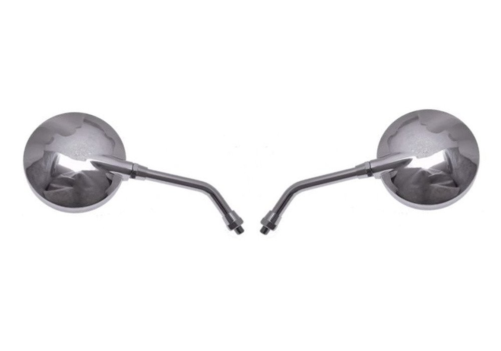 Lusterka lusterko stylowe okrągłe duże chrom 10mm