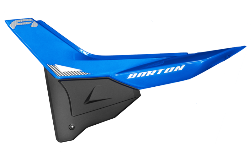 Obudowa boczna tylna lewa niebieska do motoroweru Barton FR 2