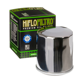 Hiflo filtr oleju HF303 chrom Honda Kawasaki Yamah