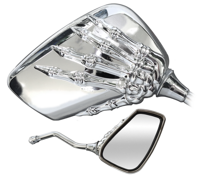 Lusterka motocyklowe chromowane szkielet M10